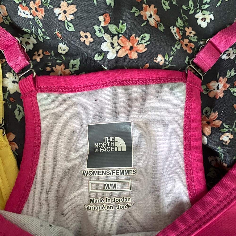 The North Face Pink and Yellow Women's Tops - Picture 2 of 5